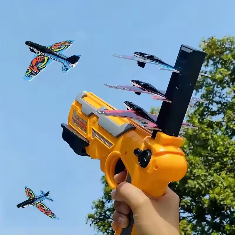 Foam Airplane Launcher Toy Kids