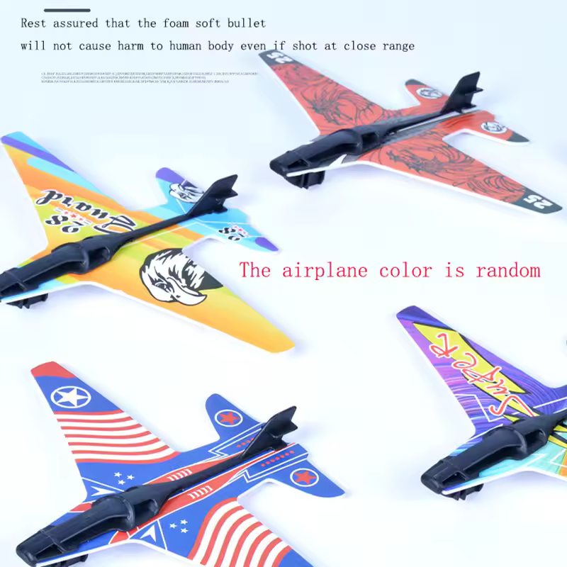 Foam Airplane Launcher Toy Kids